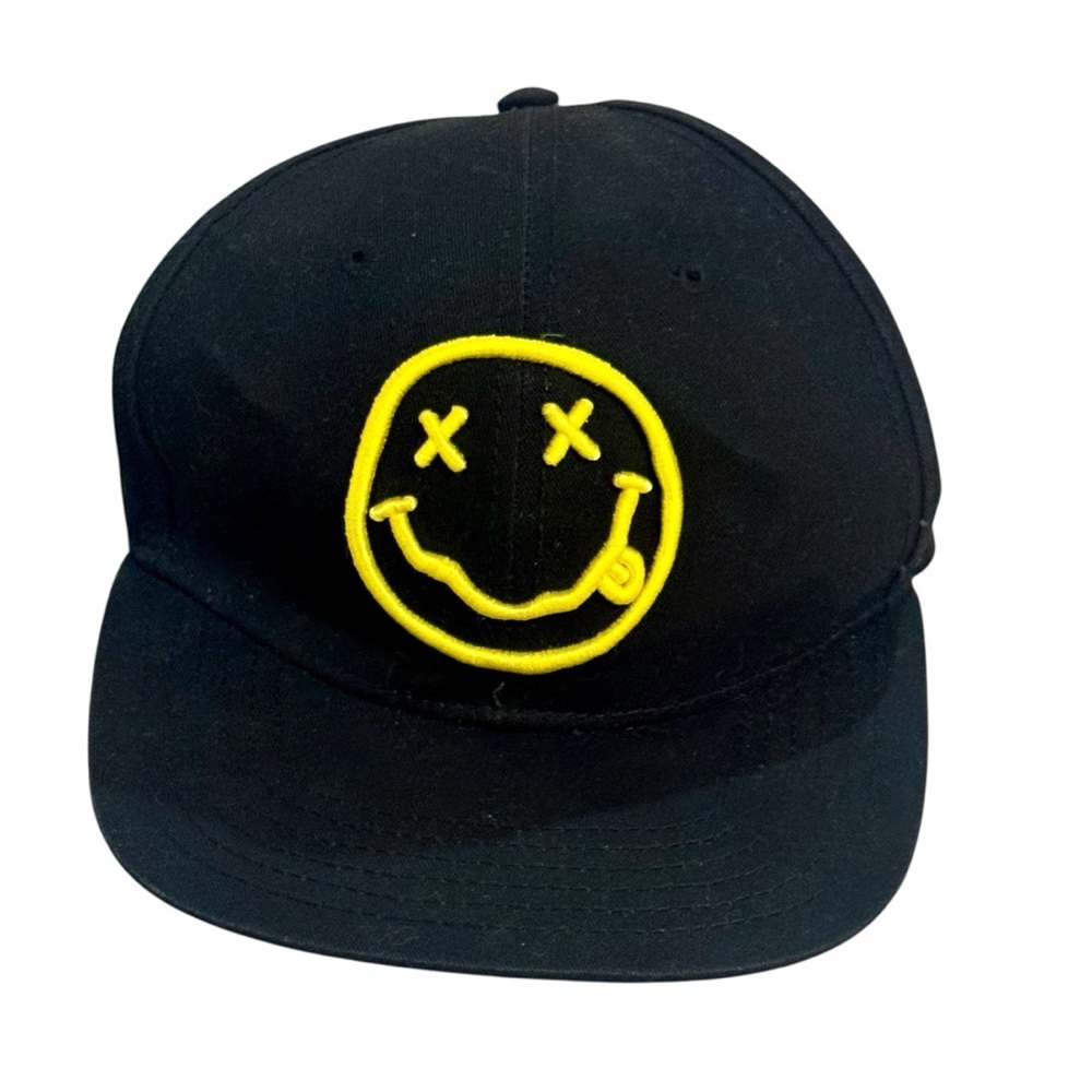NIRVANA Black Cap with Yellow Emblem‎